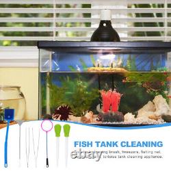 14 Pcs Cleaning Aquascape Tweezers Tool Kit Fish Tank Brush