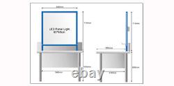 15.7x 23.6 Screen Printing Plate Washing Tank with Backlight Stainless Steel