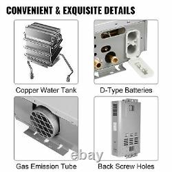 18L Propane Gas Tankless Instant LPG Hot Water Heater Boiler With Shower Kit
