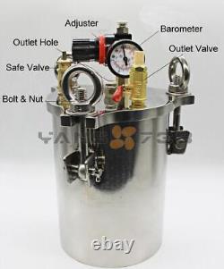 1PCS Dispensing Bucket Glue Stainless Steel Pressure Tank Kits 1L-25L