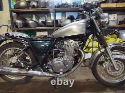 1Set Silvery 7L Motorcycle Petrol Gas Fuel Tank Kit For YAMAHA SR400 SR500 New