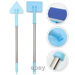 2 Pcs Fish Tank Kit Aquarium Tools Telescopic Sponge Cleaning Brush