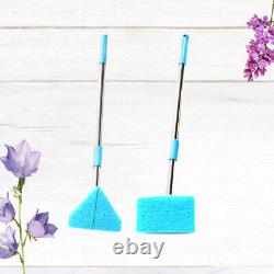 2 Pcs Fish Tank Kit Aquarium Tools Telescopic Sponge Cleaning Brush