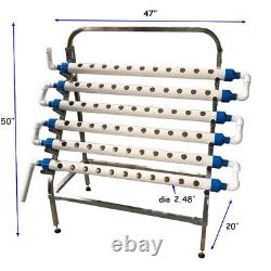 66 Holes Plant System Hydroponic Site Grow Kit Stainless Steel Holder 2.48''dia