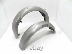BSA M20 Front & Rear Mudguard Fender Set With Complete Stay Kit Fit For