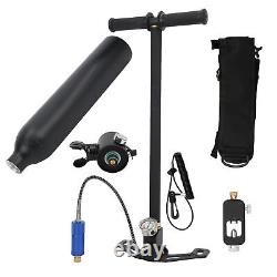 (Black)0.5L Diving Oxygen Tank Set Underwater Breathing Kit Portable Diving IDS