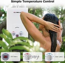 CAMPLUX 6L LPG Propane Tankless Instant Hot Water Heater Boiler with Shower kit