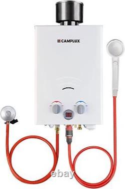 CAMPLUX 6L LPG Propane Tankless Instant Hot Water Heater Boiler with Shower kit