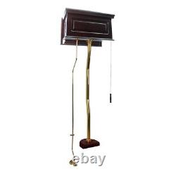 Dark Oak High Tank Pull Chain Toilet Conversion Kit Brass Renovators Supply