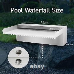 Easy Install 12 Waterfall Spillway Kit Premium Stainless Steel Design