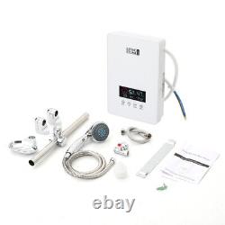 Electric Instant Water Heater Tankless Under Sink Tap LCD Display & Shower Kit