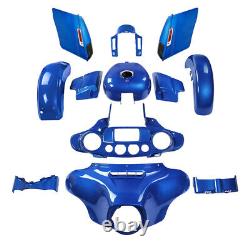 Fairings Bodywork Body Work Kit Fit For Harley Electra Glide 14-23 Electric Blue