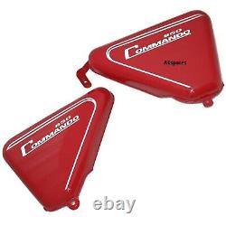 For Norton Commando 850 Tool Box Oil Tank Side Panel Steel Red Painted @UK