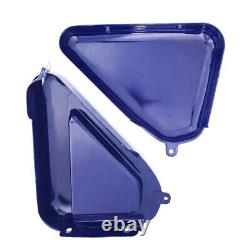 For Norton Commando Roadster 850 Tool Box Oil Tank Side Panel Steel Blue Painted