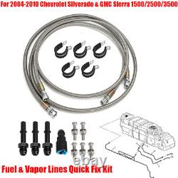 Fuel Lines Hose Quick Fix Kit For GMC Sierra 15000 2500 3500 Chevrolet Silverado