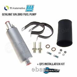 GENUINE WALBRO/TI GSL393 160LPH Universal Inline External Fuel Pump +Install Kit