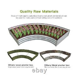 Galvanized Raised Garden Bed Kit, Galvanized Planter Raised Garden Boxes Outd