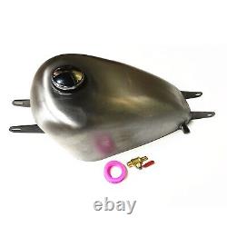 Handmade Motorcycle 8L Petrol Gas Fuel Tank Kit For HARLEY DYNA 1999-2003 Silver