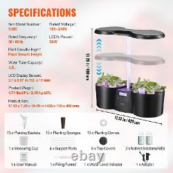 Hydroponics Growing System, 12 Pods Indoor Growing System, Indoor Garden Kit wit