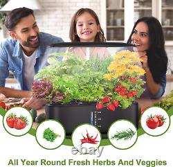 Hydroponics Growing System Kit 12Pods, Fathers Day Dad Gifts, Herb Garden Indoor