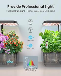 Hydroponics Growing System Kit, Fathers Gifts Day, 12Pods Herb Garden with LED G