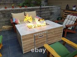ITCK+ Kit DIY Build Your Own Propane Wine Barrel Fire Table kit with Tank-In-Table