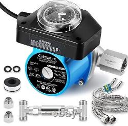 Instant Hot Water Recirculating Pump Kit 304 S. Steel Bypass Valve for Tank