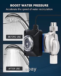 Instant Hot Water Recirculating Pump Kit with 304 Stainless Steel Sensor Valv