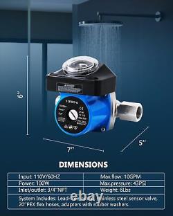 Instant Hot Water Recirculating Pump Kit with 304 Stainless Steel Sensor Valv