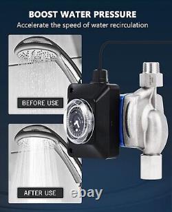 Instant Hot Water Recirculating Pump Kit with 304 Stainless Steel Sensor Valv