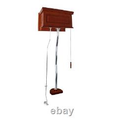 Light Mahogany High Tank Pull Chain Toilet Conversion Kit Chrome Renovators Sup