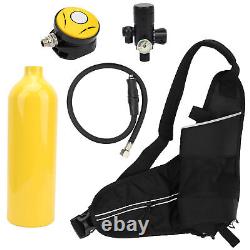 Mini Scuba Diving Equipment Underwater Breathing Kit 1L Air Oxygen Tank Set