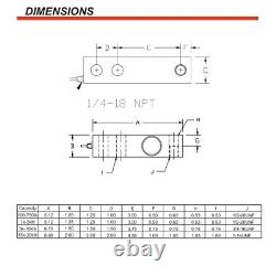 New 80,000 Lb Stainless Steel Scale Kit Silo Tank Chute Hopper Load Cell Sensor