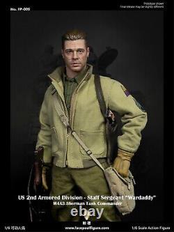 New Facepoolfigure FP009B 1/6 US Armored Division Sherman Tank Sergeant Wardaddy