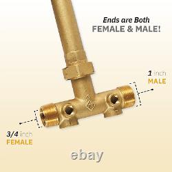 Pressure Tank Installation Kit with 1 Brass Union Tank Tee to Fit Most Pressure