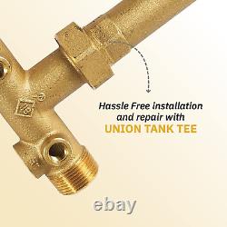 Pressure Tank Installation Kit with 1 Brass Union Tank Tee to Fit Most Pressure