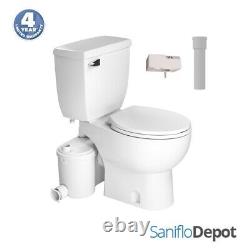 Saniflo SaniBEST Macerating Upflush Toilet Kit Pump+Standard+SaniAlarm+Exten