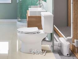 Saniflo SaniPLUS Upflush Macerating Toilet Kit Pump+Elongated+SaniAlarm+Exte