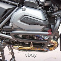 TANK PROTECTION KIT + TUBE BARREL tubular steel BLACK BMW R1200GS 13-18