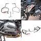 TANK PROTECTION KIT + TUBE BARREL tubular steel Silver BMW R1200GS 13-18