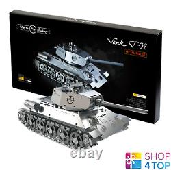 Tank T-34 Model Building Kit Original Time For Machine Stainless Steel New