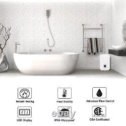 Tankless Water Heater With Shower Kit ABS Stainless Steel 50Hz 7500W Digital