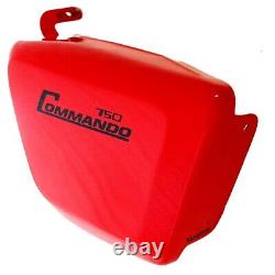 Tool Box Oil Tank Side Panel Red Paint For Norton Commando Fastback 750 @US