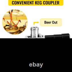 VEVOR Kegerator Tower Kit, Double Tap Beer Conversion Kit, No Tank Keg Conversio